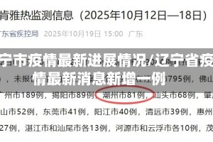 辽宁市疫情最新进展情况/辽宁省疫情最新消息新增一例