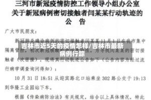 吉林市近5天的疫情怎样/吉林市最新病例行踪