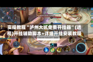 实操教程“泸州大贰免费开挂器”(透视)开挂辅助脚本+详细开挂安装教程