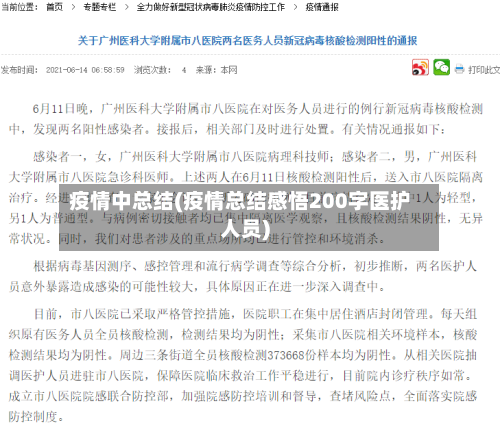 疫情中总结(疫情总结感悟200字医护人员)-第1张图片