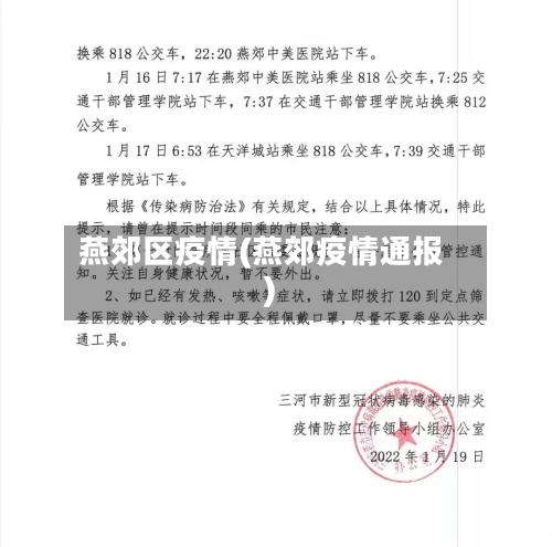 燕郊区疫情(燕郊疫情通报)-第2张图片