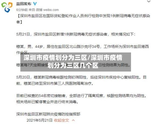 深圳市疫情划分为三区/深圳市疫情划分为三区几个区-第1张图片