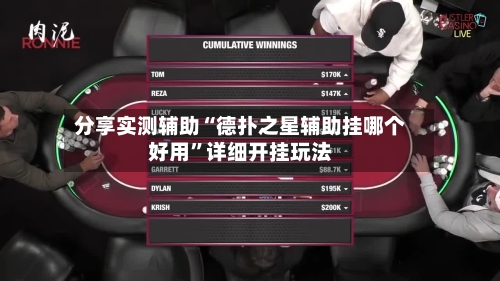 分享实测辅助“德扑之星辅助挂哪个好用”详细开挂玩法-第1张图片