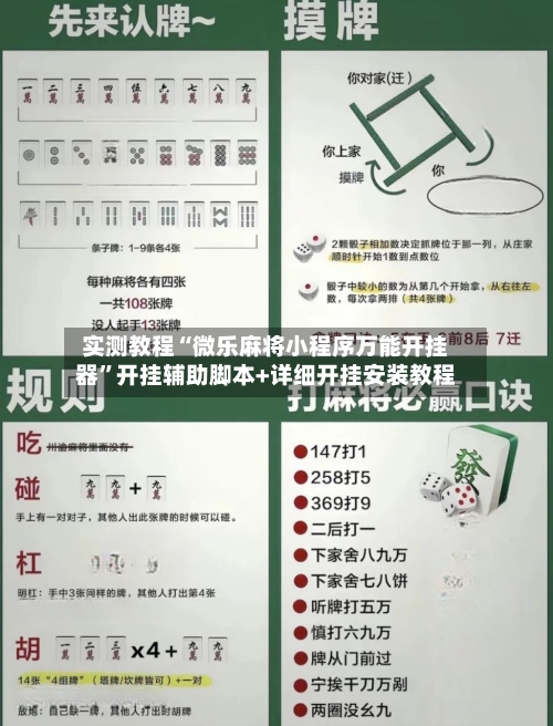 实测教程“微乐麻将小程序万能开挂器”开挂辅助脚本+详细开挂安装教程-第1张图片