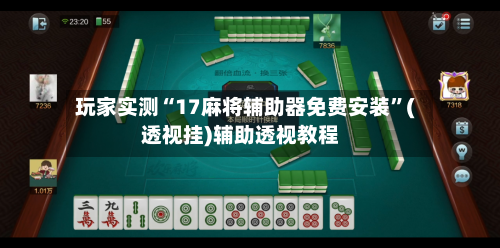 玩家实测“17麻将辅助器免费安装”(透视挂)辅助透视教程-第3张图片