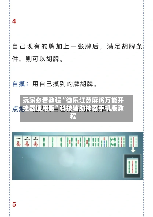 玩家必看教程“微乐江苏麻将万能开挂器通用版	”科技辅助神器手机版教程-第2张图片