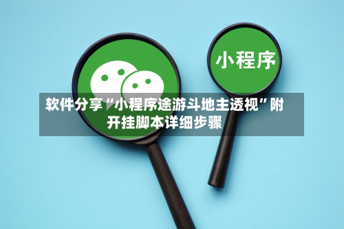 软件分享“小程序途游斗地主透视	”附开挂脚本详细步骤-第1张图片