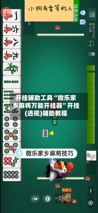 开挂辅助工具“微乐家乡麻将万能开挂器”开挂(透视)辅助教程-第1张图片