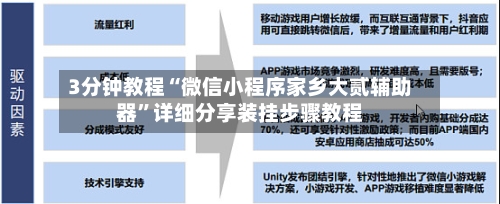 3分钟教程“微信小程序家乡大贰辅助器”详细分享装挂步骤教程-第3张图片