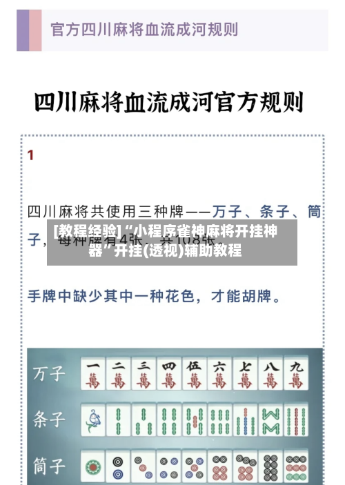 [教程经验]“小程序雀神麻将开挂神器”开挂(透视)辅助教程-第3张图片