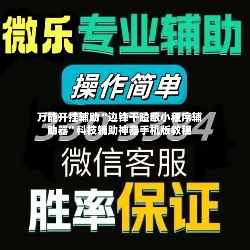 万能开挂辅助“边锋干瞪眼小程序辅助器”科技辅助神器手机版教程-第3张图片