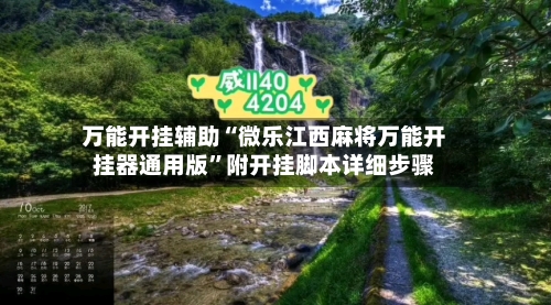 万能开挂辅助“微乐江西麻将万能开挂器通用版	”附开挂脚本详细步骤-第2张图片